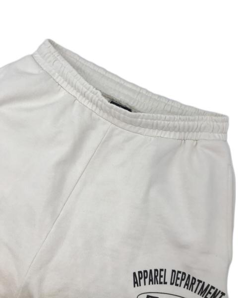 P.C.F APPAREL DEPARTMENT（ピーシーエフアパレルデパートメント）P.C.F APPAREL DEPARTMENT (ピーシーエフアパレルデパートメント) スウェットパンツ ホワイト サイズ:Lの古着・服飾アイテム