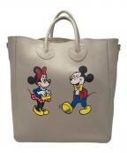 YOUNG & OLSEN The DRYGOODS STORE×green label relaxingヤングアンドオルセン ザ ドライグッズストア×グリーンレーベルリラクシング）の古着「Disney100  トートバッグ」｜ベージュ