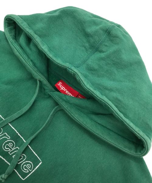 SUPREME（シュプリーム）SUPREME (シュプリーム) KAWS (カウズ) Chalk Logo Hooded Sweatshirt グリーン サイズ:Mの古着・服飾アイテム