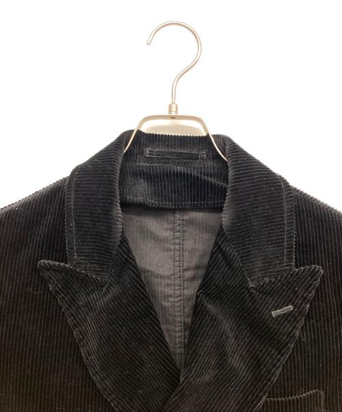 TOMORROW LAND（トゥモローランド）TOMORROW LAND (トゥモローランド) コットンコーデュロイ ダブルブレステッド6Bジャケット ブラック サイズ:44 未使用品の古着・服飾アイテム