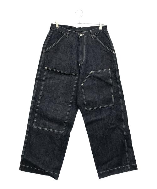 UNIVERSAL PRODUCTS.（ユニバーサルプロダクツ）UNIVERSAL PRODUCTS. (ユニバーサルプロダクツ) CANTON (キャントン) ダブルニーデニムパンツ インディゴ サイズ:3の古着・服飾アイテム