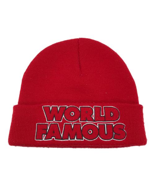 SUPREME（シュプリーム）Supreme (シュプリーム) OUTLINE BEANIE レッドの古着・服飾アイテム