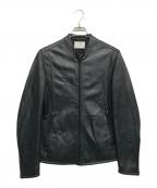 STUDIOUSステュディオス）の古着「ラムレザーシングルライダースジャケット」｜ブラック