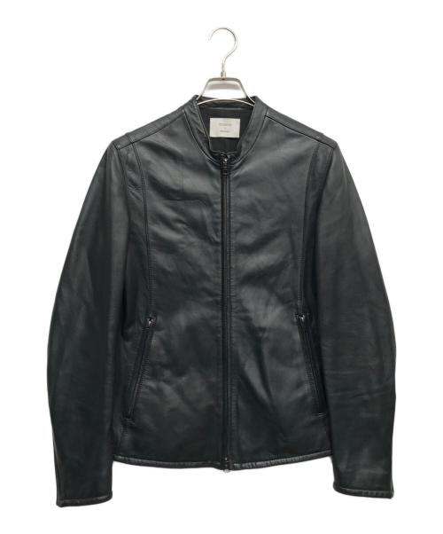 STUDIOUS（ステュディオス）STUDIOUS (ステュディオス) ラムレザーシングルライダースジャケット ブラック サイズ:2の古着・服飾アイテム