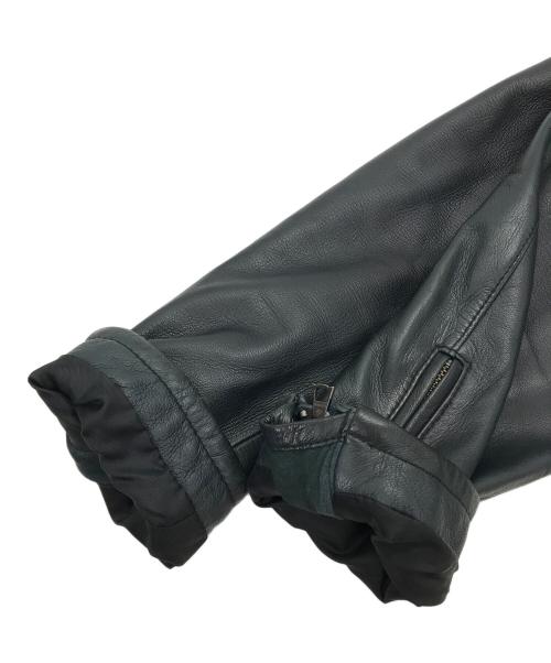 STUDIOUS（ステュディオス）STUDIOUS (ステュディオス) ラムレザーシングルライダースジャケット ブラック サイズ:2の古着・服飾アイテム
