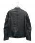 STUDIOUS (ステュディオス) ラムレザーシングルライダースジャケット ブラック サイズ:2：9000円