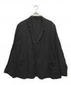 COMOLIコモリ）の古着「ヴィスコースリネン ジャケット」｜ブラック