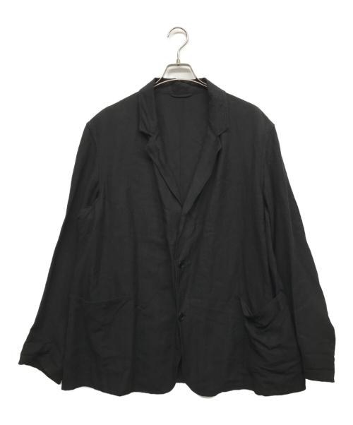 COMOLI（コモリ）COMOLI (コモリ) ヴィスコースリネン ジャケット ブラック サイズ:3の古着・服飾アイテム