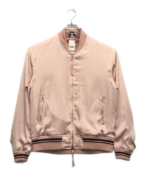 YSTRDY'S TMRRW（イエスタデイズトゥモロウ）YSTRDY'S TMRRW (イエスタデイズトゥモロウ) MA-1ジャケット ピンク サイズ:Mの古着・服飾アイテム