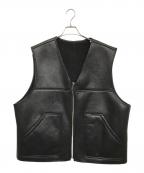 SUPREMEシュプリーム）の古着「REVERSIBLE FAUX SHEARLING WORK VEST」｜ブラック