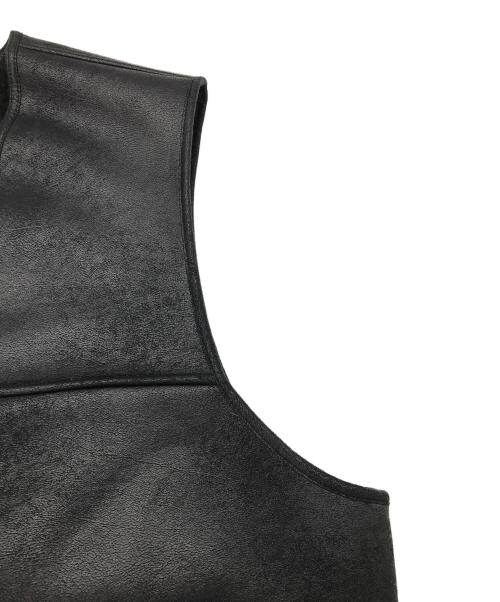 SUPREME（シュプリーム）SUPREME (シュプリーム) REVERSIBLE FAUX SHEARLING WORK VEST ブラック サイズ:XLの古着・服飾アイテム