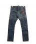DSQUARED2 (ディースクエアード) クラッシュ加工STRAIGHT DENIM PANTS インディゴ サイズ:44：3000円