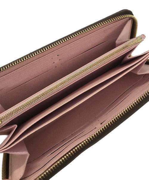 LOUIS VUITTON（ルイ ヴィトン）LOUIS VUITTON (ルイ ヴィトン) ジッピー・ウォレット ローズ・バレリーヌ ブラウンの古着・服飾アイテム