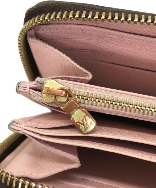 LOUIS VUITTON（ルイ ヴィトン）LOUIS VUITTON (ルイ ヴィトン) ジッピー・ウォレット ローズ・バレリーヌ ブラウンの古着・服飾アイテム