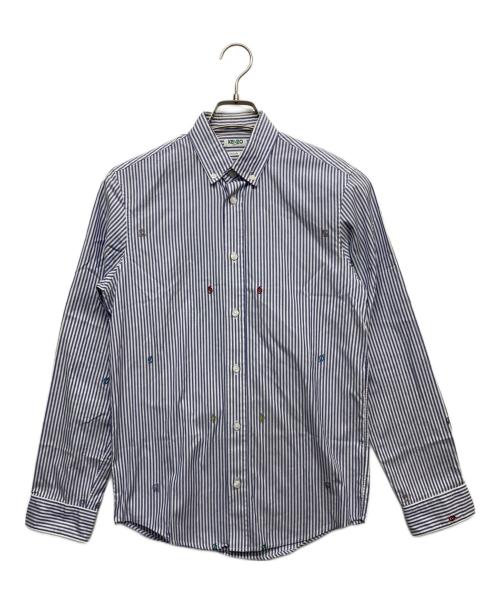 KENZO（ケンゾー）KENZO (ケンゾー) ストライプシャツ ブルー サイズ:XSの古着・服飾アイテム