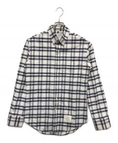 中古・古着通販】Thom Browne (トムブラウン) チェックシャツ グレー