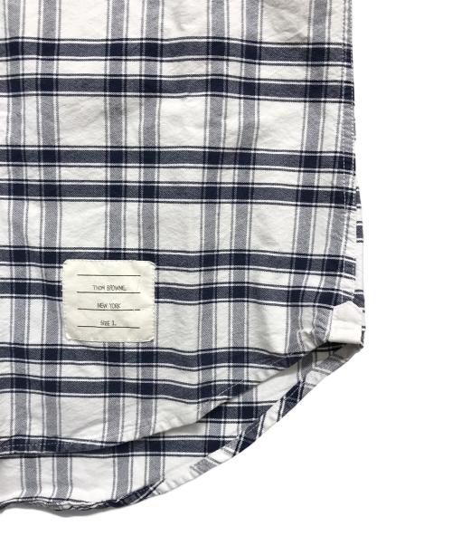 THOM BROWNE. NEW YORK（トムブラウン ニューヨーク）THOM BROWNE. NEW YORK (トムブラウンニューヨーク) ボタンダウンシャツ ブルー サイズ:１の古着・服飾アイテム