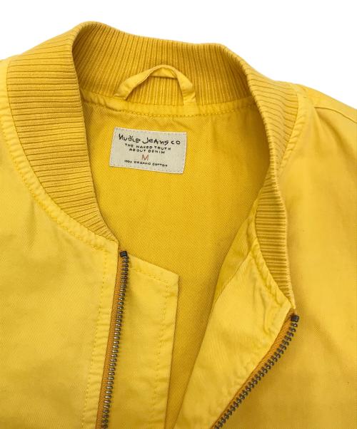 NUDIE JEANS（ヌーディー・ジーンズ）NUDIE JEANS (ヌーディー・ジーンズ) アレキサンダーボンバージャケット イエロー サイズ:Mの古着・服飾アイテム
