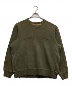 Eddie Bauerエディーバウアー）の古着「ロゴ刺繍スウェット」｜カーキ