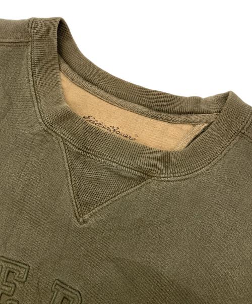 Eddie Bauer（エディーバウアー）Eddie Bauer (エディーバウアー) ロゴ刺繍スウェット カーキ サイズ:Lの古着・服飾アイテム