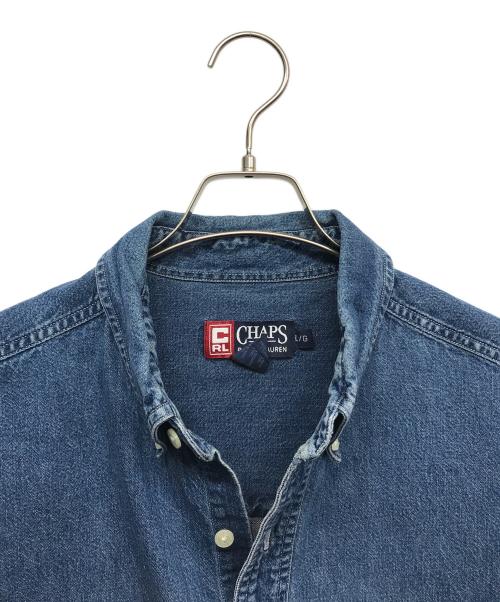 CHAPS（チャップス）CHAPS (チャップス) ボタンダウンシャツ インディゴ サイズ:Lの古着・服飾アイテム