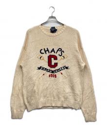 CHAPS（チャップス）の古着「ロゴニット」｜ベージュ