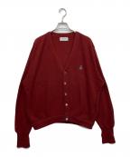 IZODアイゾッド）の古着「アクリルニットカーディガン」｜レッド