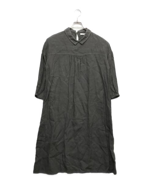 fog linen work（フォグリネンワーク）fog linen work (フォグリネンワーク) リネンワンピース グレー サイズ:記載無の古着・服飾アイテム