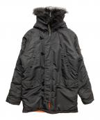 ALPHAアルファ）の古着「N-3Bタイプコート」｜ブラック