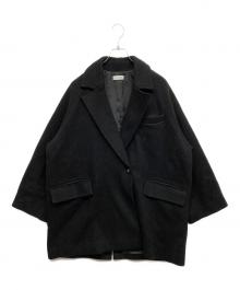 MAISON SPECIAL（メゾンスペシャル）の古着「スーパー140ルーズジャケットコート」｜ブラック