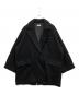 MAISON SPECIAL（メゾンスペシャル）の古着「スーパー140ルーズジャケットコート」｜ブラック