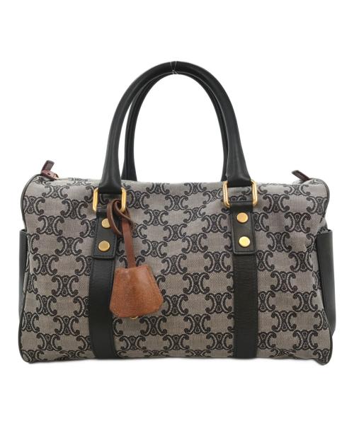 CELINE（セリーヌ）CELINE (セリーヌ) マカダム柄ハンドバッグ グレーの古着・服飾アイテム