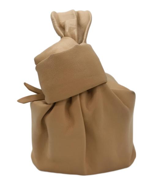 BOTTEGA VENETA（ボッテガベネタ）BOTTEGA VENETA (ボッテガベネタ) ダブルノットミニハンドバッグ ベージュの古着・服飾アイテム