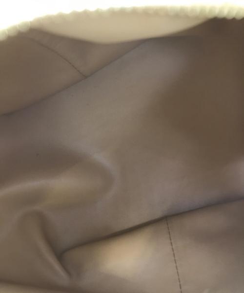 BOTTEGA VENETA（ボッテガベネタ）BOTTEGA VENETA (ボッテガベネタ) ダブルノットミニハンドバッグ ベージュの古着・服飾アイテム