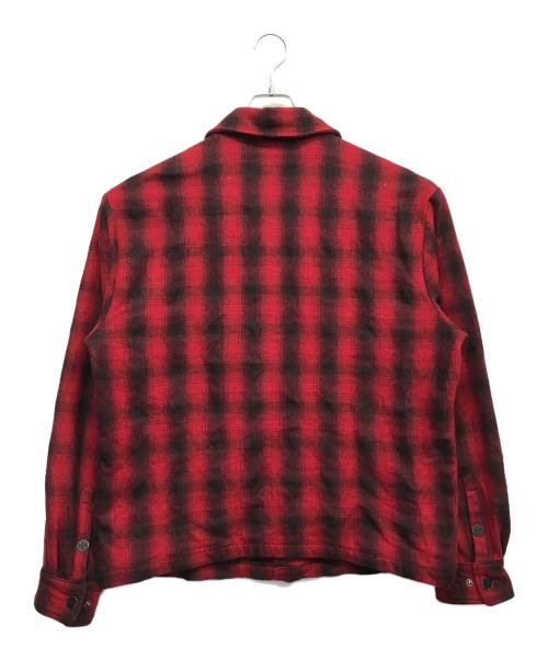 WEST COAST CHOPPERS（ウエストコーストチョッパーズ）WEST COAST CHOPPERS (ウエストコーストチョッパーズ) QUILTED GANG JACKET レッド サイズ:Lの古着・服飾アイテム