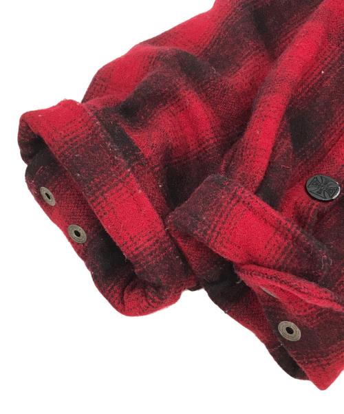 WEST COAST CHOPPERS（ウエストコーストチョッパーズ）WEST COAST CHOPPERS (ウエストコーストチョッパーズ) QUILTED GANG JACKET レッド サイズ:Lの古着・服飾アイテム