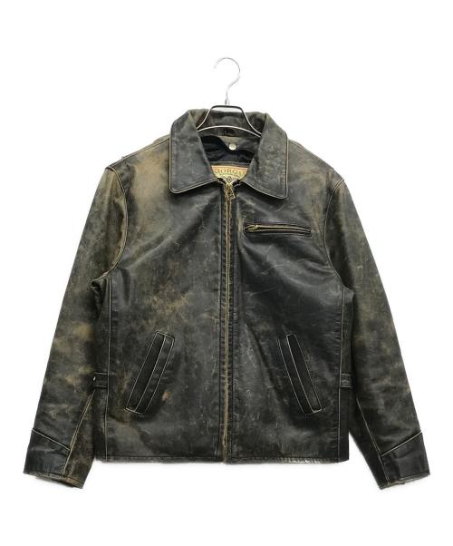 MORGAN PRODUCTIONS（モーガン プロダクションズ）MORGAN PRODUCTIONS (モーガン プロダクションズ) ライナー付きレザージャケット ブラック サイズ:36の古着・服飾アイテム