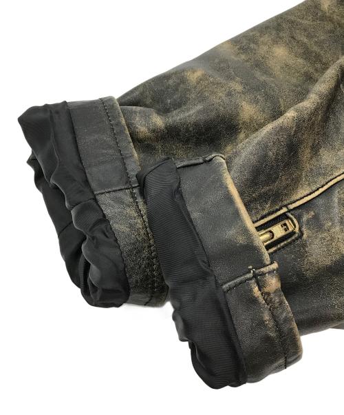 MORGAN PRODUCTIONS（モーガン プロダクションズ）MORGAN PRODUCTIONS (モーガン プロダクションズ) ライナー付きレザージャケット ブラック サイズ:36の古着・服飾アイテム