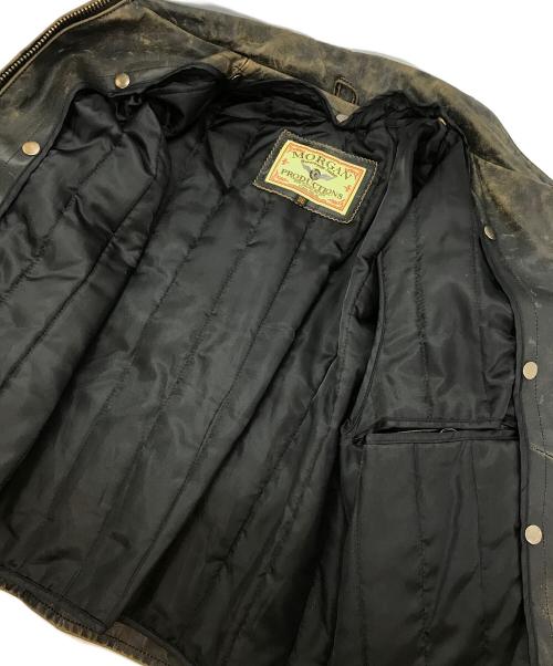 MORGAN PRODUCTIONS（モーガン プロダクションズ）MORGAN PRODUCTIONS (モーガン プロダクションズ) ライナー付きレザージャケット ブラック サイズ:36の古着・服飾アイテム