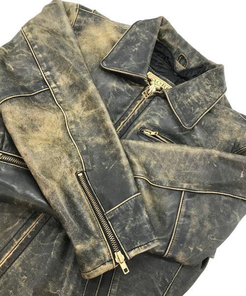 MORGAN PRODUCTIONS（モーガン プロダクションズ）MORGAN PRODUCTIONS (モーガン プロダクションズ) ライナー付きレザージャケット ブラック サイズ:36の古着・服飾アイテム