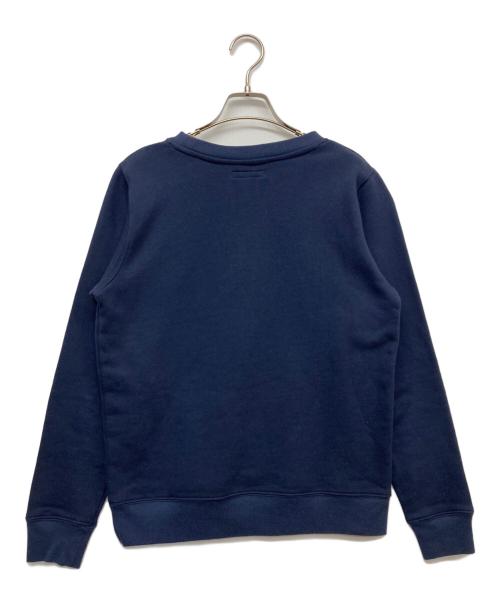BLUE BLUE（ブルーブルー）BLUE BLUE (ブルーブルー) プリントスウェット ネイビー サイズ:Ｓの古着・服飾アイテム