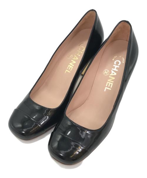 CHANEL（シャネル）CHANEL (シャネル) ヒールパンプス ブラック サイズ:35.5の古着・服飾アイテム