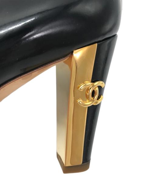 CHANEL（シャネル）CHANEL (シャネル) ヒールパンプス ブラック サイズ:35.5の古着・服飾アイテム