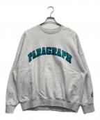 paragraphパラグラフ）の古着「クルーネックスウェット」｜グレー