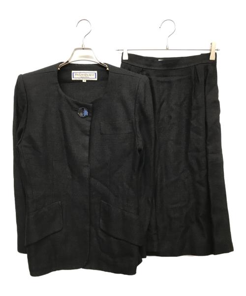 Yves Saint Laurent（イヴサンローラン）Yves Saint Laurent (イヴサンローラン) ヴィンテージセットアップ ブラック サイズ:Mの古着・服飾アイテム