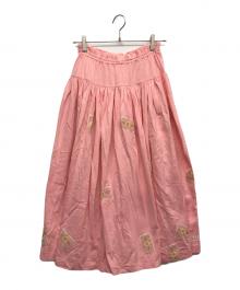 PINK HOUSE（ピンクハウス）の古着「パッチスカート」｜ピンク