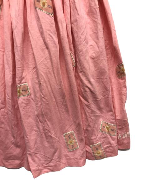 PINK HOUSE（ピンクハウス）PINK HOUSE (ピンクハウス) パッチスカート ピンク サイズ:記載無の古着・服飾アイテム