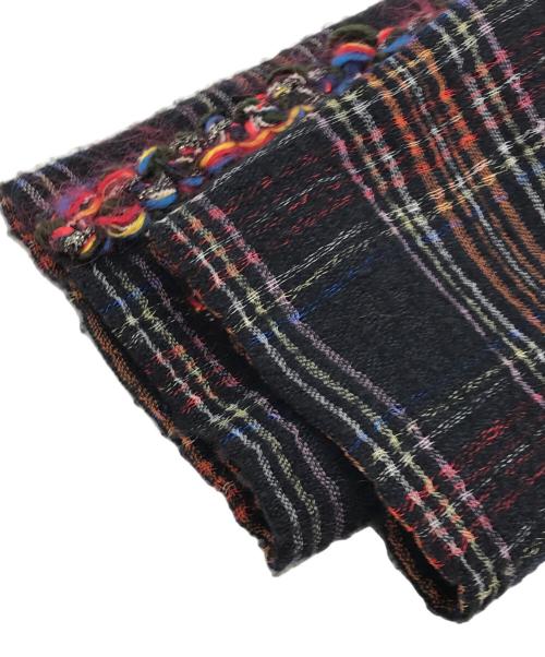 CHANEL（シャネル）CHANEL (シャネル) カシミヤ混 チェック柄 イージーパンツ ブラック サイズ:34の古着・服飾アイテム