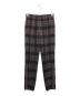 CHANEL（シャネル）の古着「カシミヤ混 チェック柄 イージーパンツ」｜ブラック