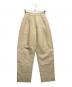 CLANE（クラネ）の古着「CURVE LINE PANTS」｜ベージュ
